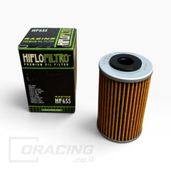 פילטר שמן Hiflofiltro לאופנועי KTM / Husqvarna / Husaberg - דגם HF655 (כולל O-Ring)