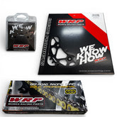 סט גלגלי שיניים ושרשרת WRP מבית REGINA&PBR לאופנועי אנדורו ומוטוקרוס