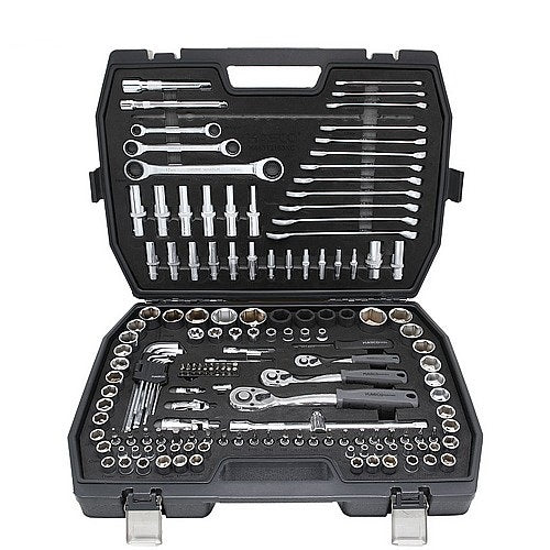 סט בוקסות 163 חלקים – 1/2" + 3/8" + 1/4" (CR-V)