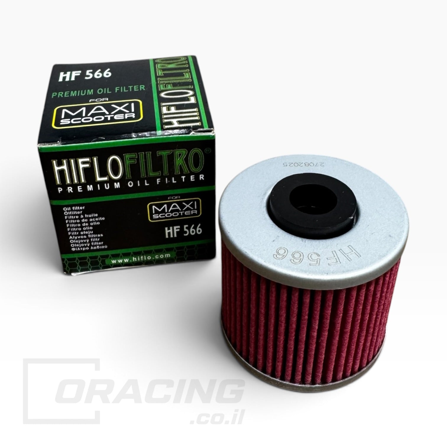 מסנן שמן Hiflofiltro לקטנועי קימקו וקוואסאקי - דגם HF566