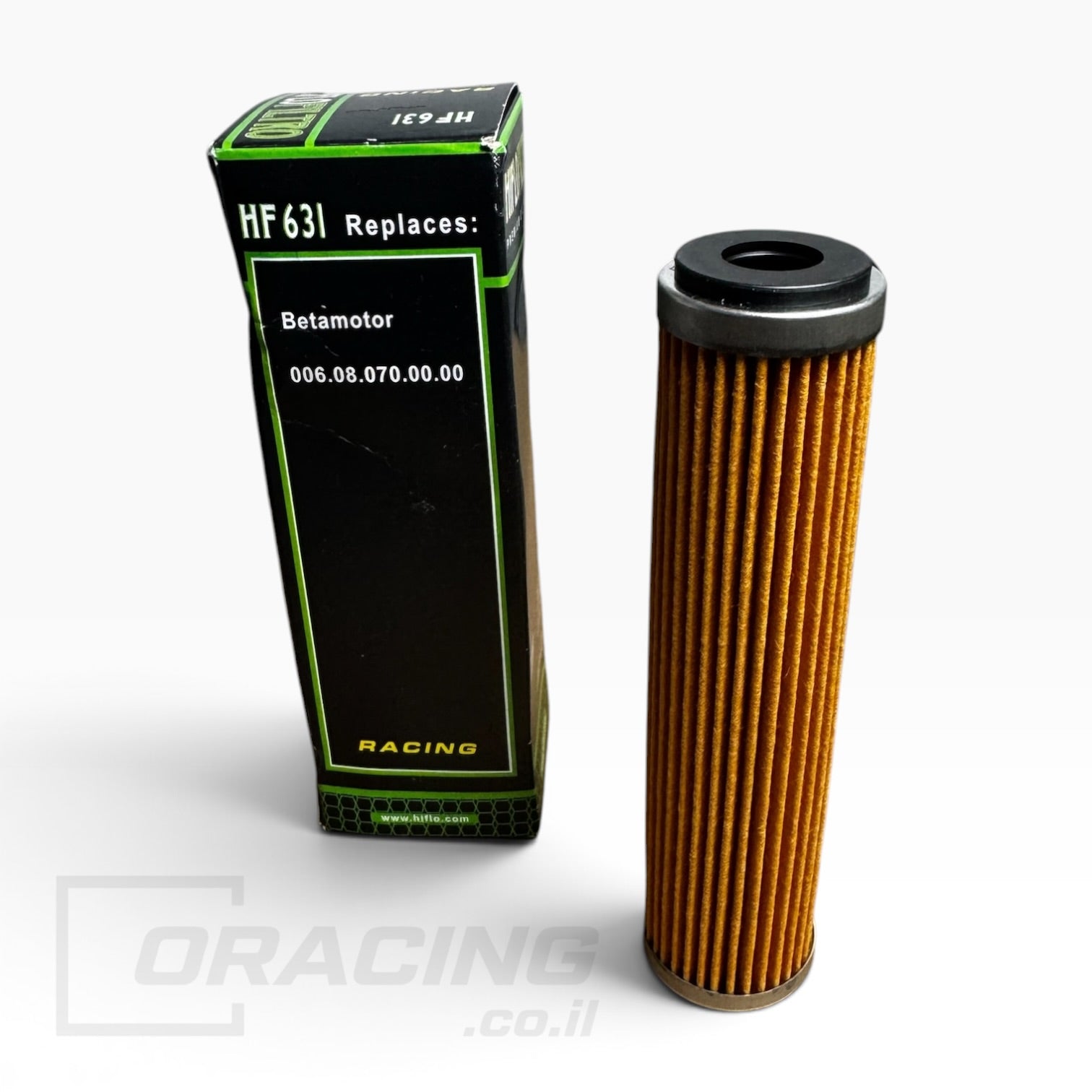 פילטר שמן Hiflofiltro לאופנועי Beta 4T - דגם HF631 (מחליף מק"ט 6080700000)
