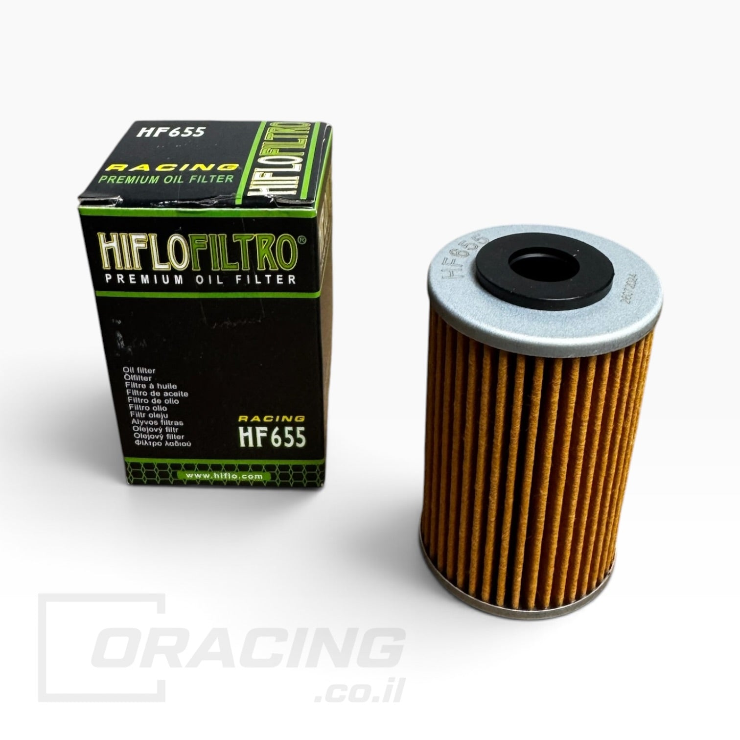 פילטר שמן Hiflofiltro לאופנועי KTM / Husqvarna / Husaberg - דגם HF655 (כולל O-Ring)
