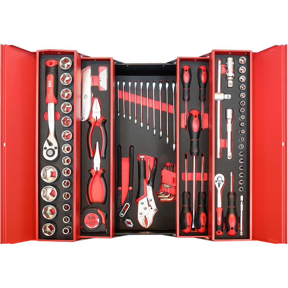 סט כלים ידניים S-BOX – מארז EVA קשיח (85 חלקים)