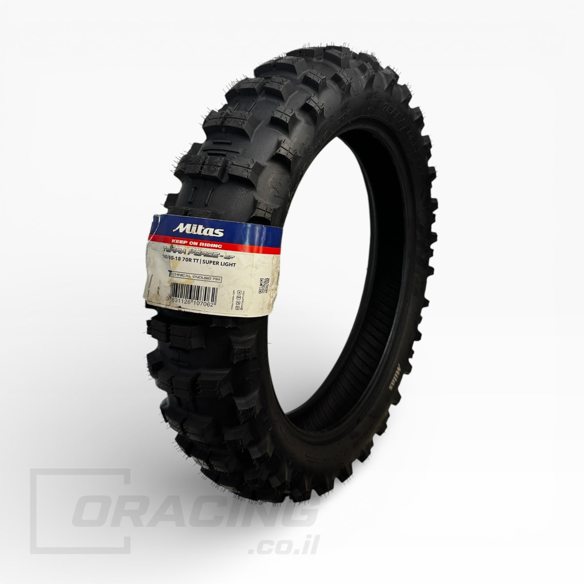 צמיג אחורי Mitas Terra Force-EF Super Light (פס ירוק בודד) – 140/80-18