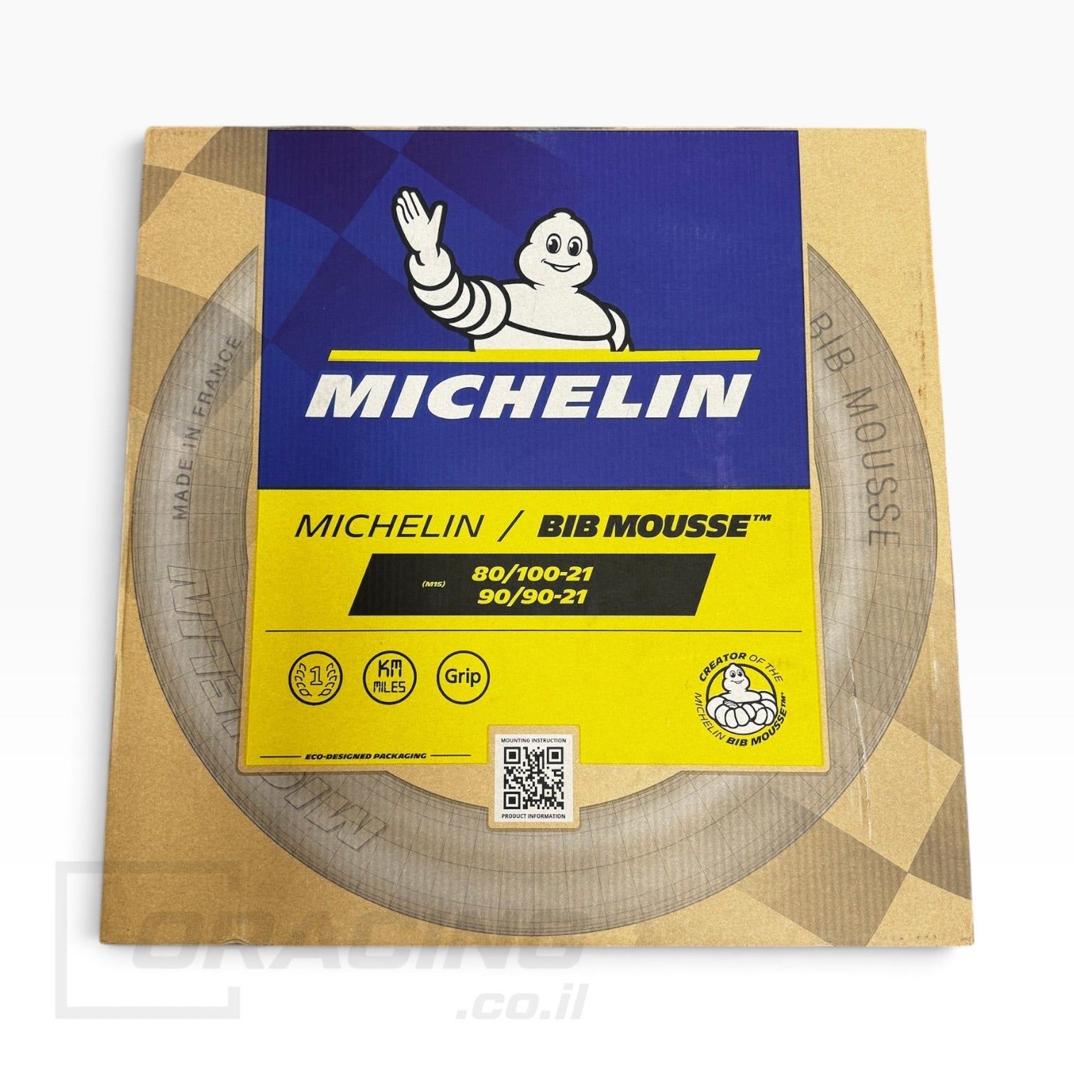 מוס קדמי מישלין לאופנועי שטח - Michelin Bib Mousse 21"