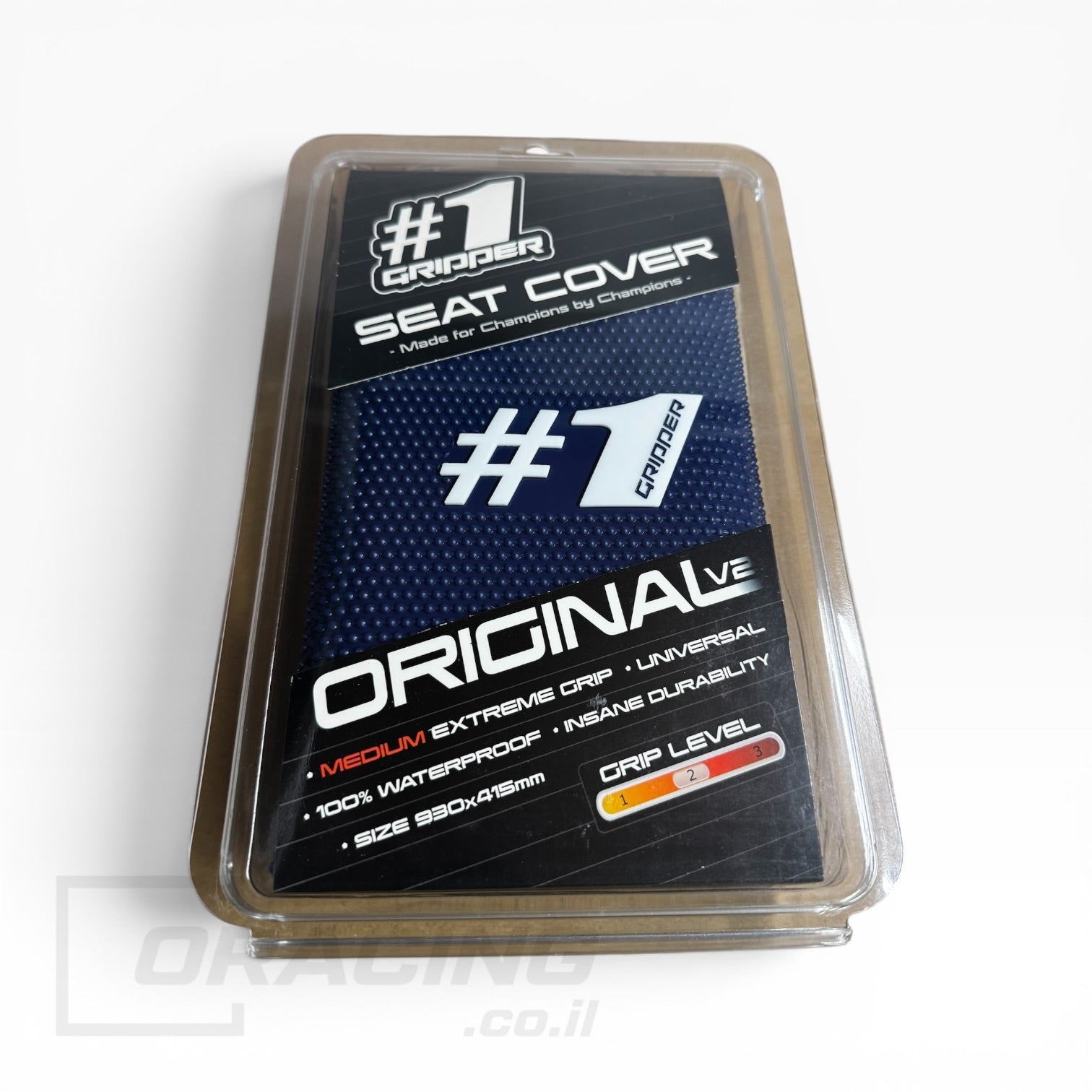 כיסוי מושב בעל אחיזה דביקה ONEGRIPPER - דגם ORIGINAL V2 בצבע כחול כהה