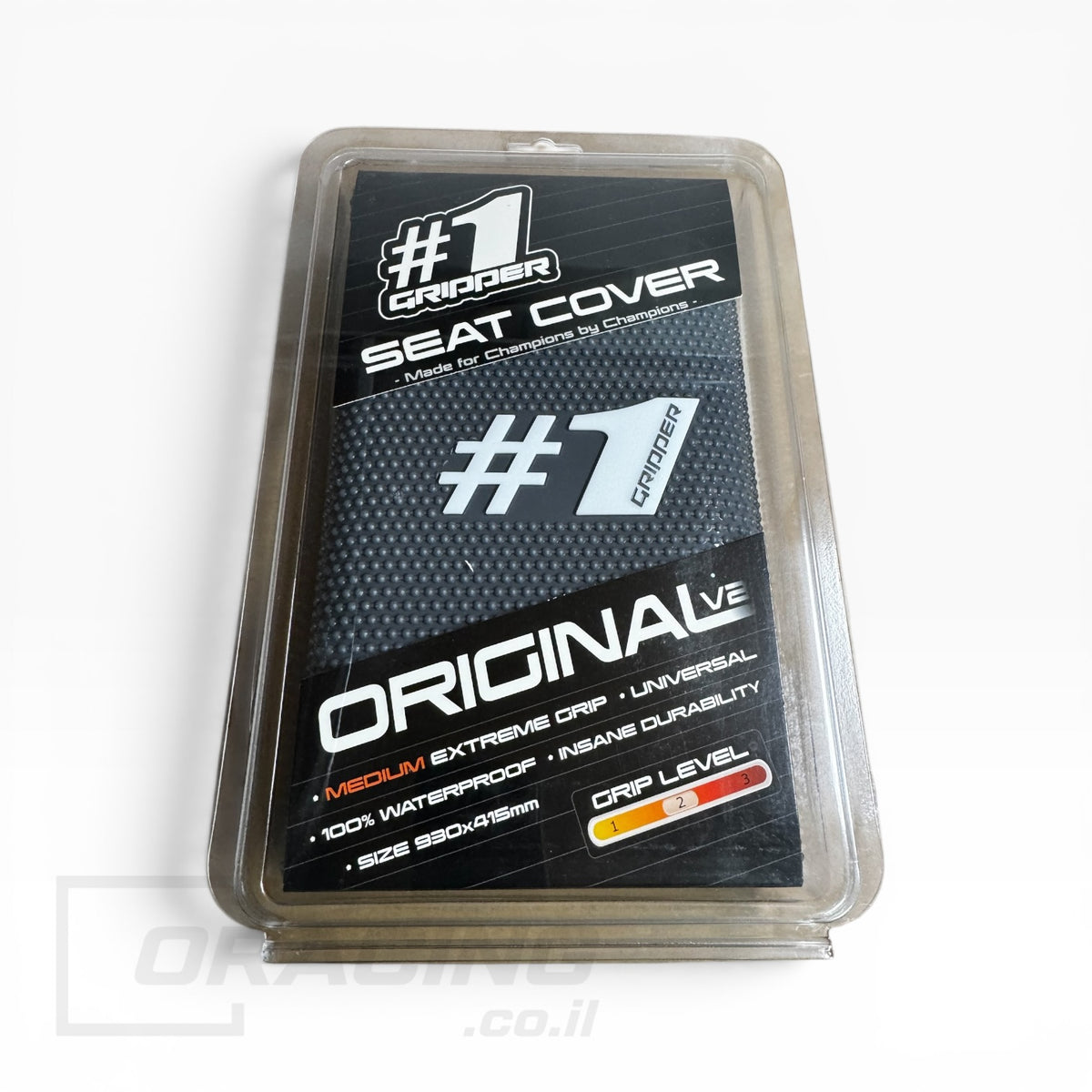 כיסוי מושב בעל אחיזה דביקה ONEGRIPPER - דגם ORIGINAL V2 בצבע אפור כהה