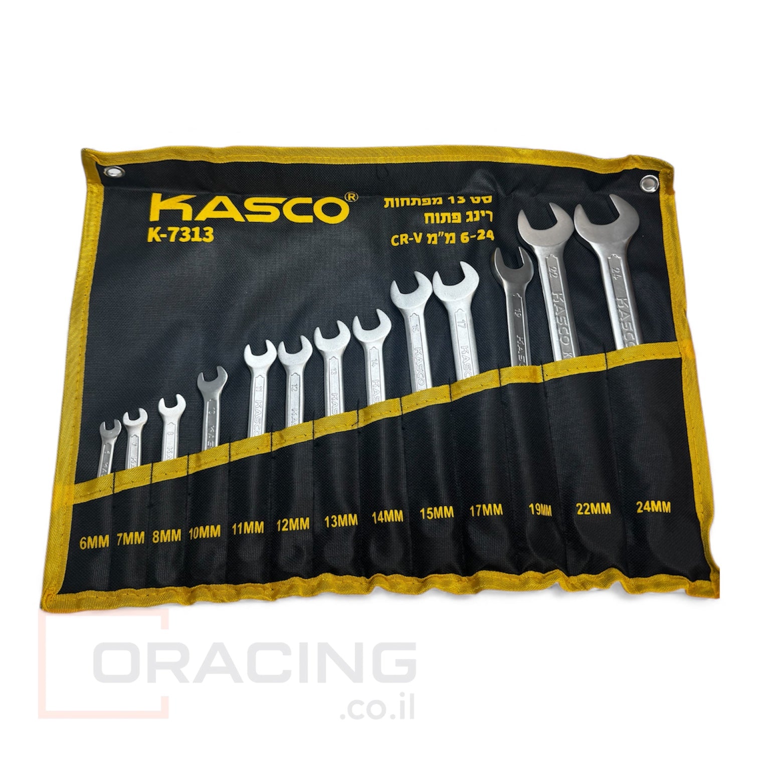 סט 13 מפתחות רינג פתוח דגם גרמני CR-V ממ 6-24