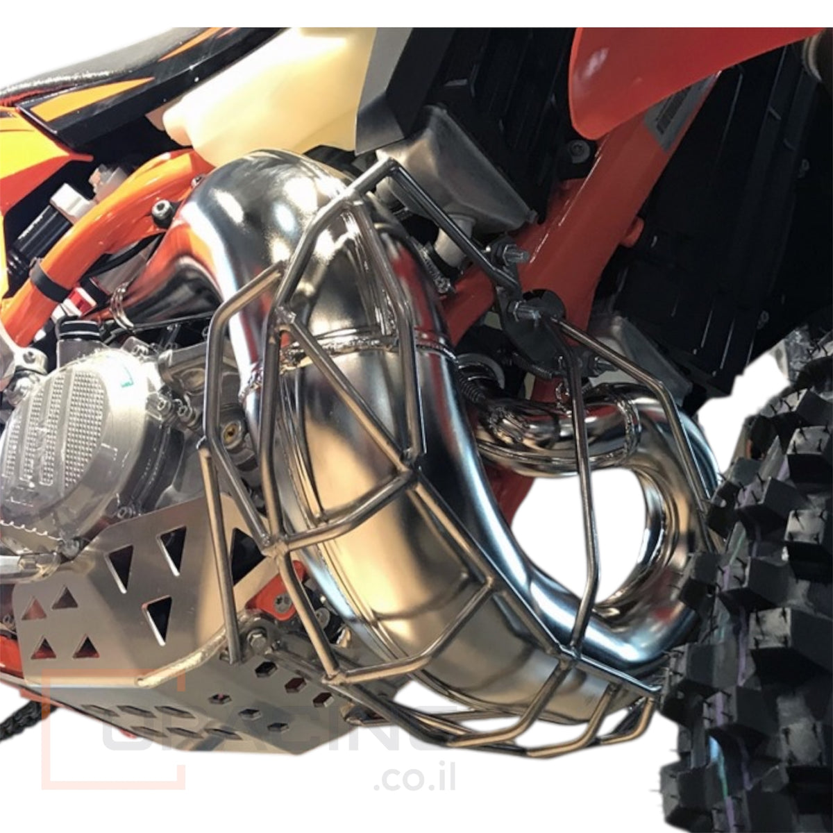 מגן סעפת PG01 – מתאים ל-KTM / Husqvarna 250/300 2T (2017-2019 TPI/CARB)