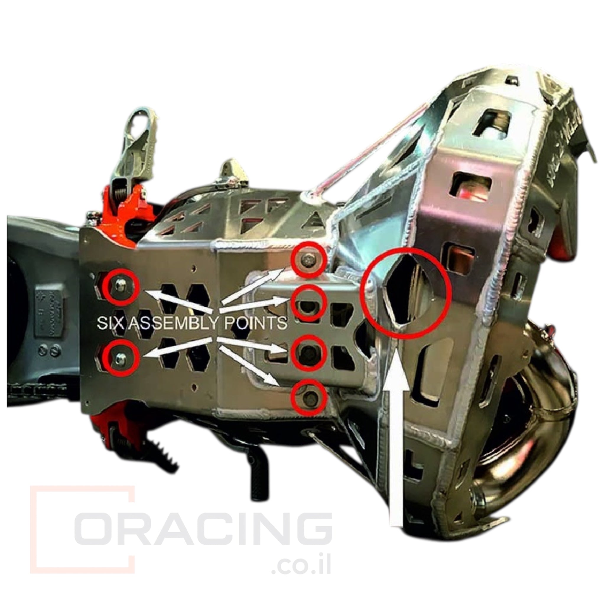 מגן משולב לאופנועי KTM / Husqvarna / GasGas 250/300 2T (2020-2023) – דגם Artafon PG05