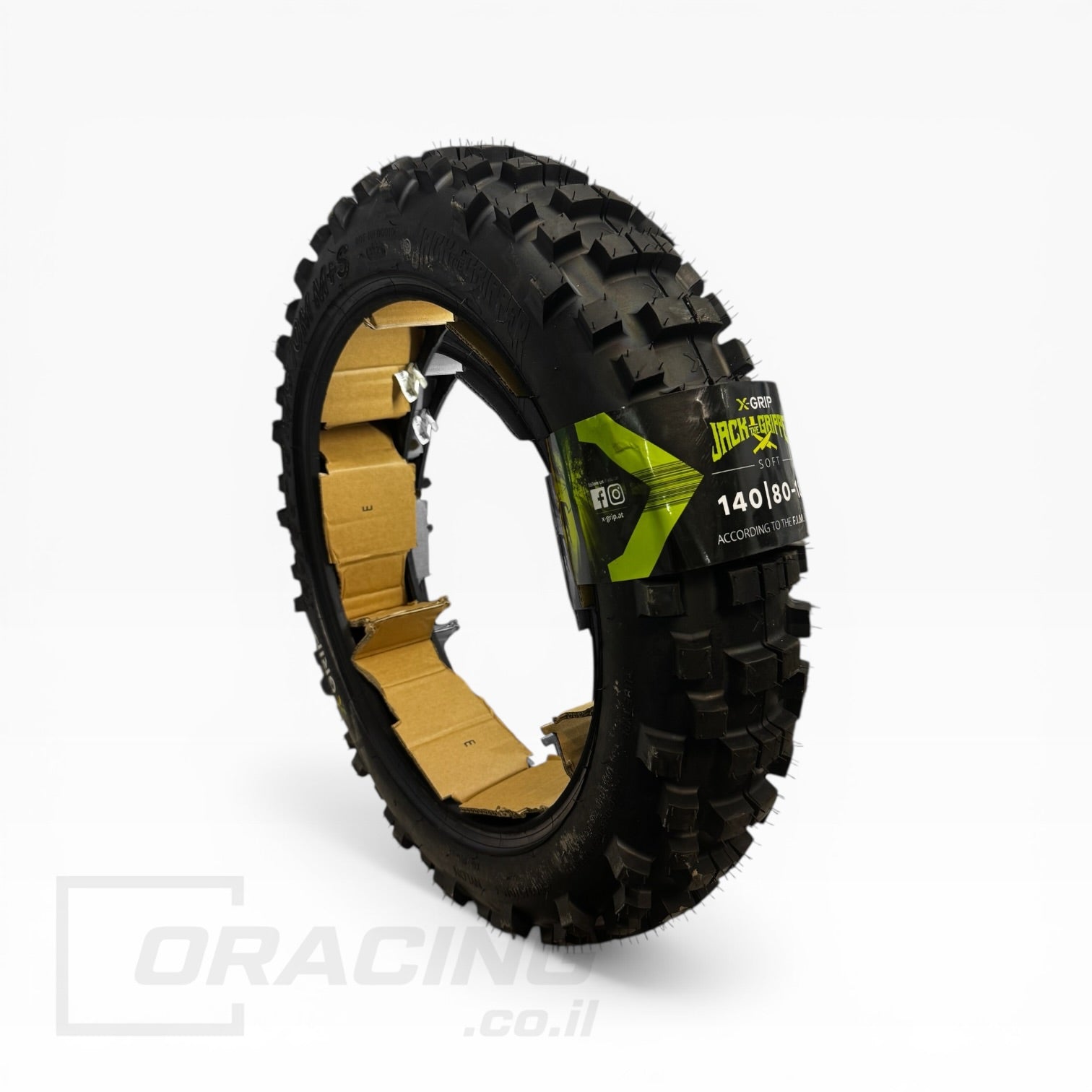 צמיג אחורי לאנדורו X-GRIP Jack The Gripper 140/80-18 תרכובת Soft